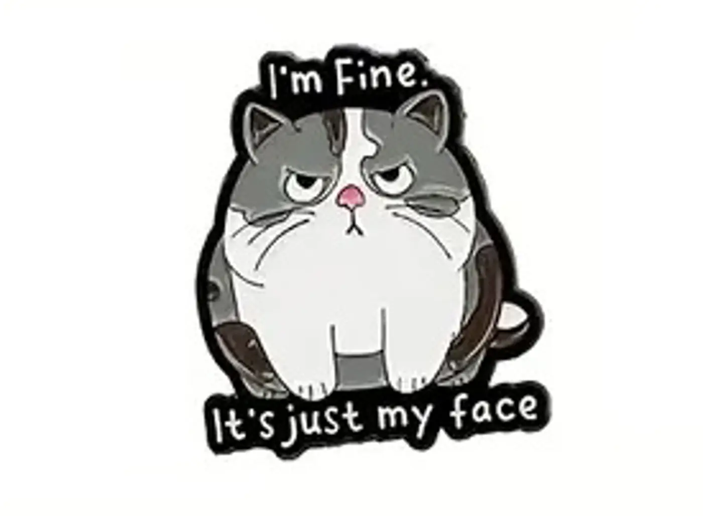 Pin – I’m Fine (Kočka) - fotografie 1