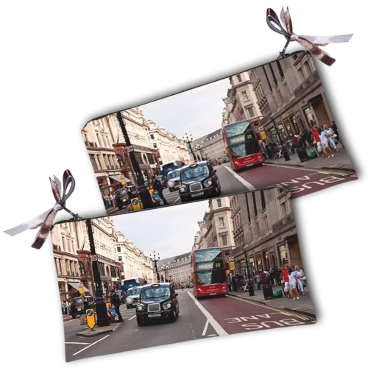 Kosmetická taška MINI – malá látková taštička s potiskem Londýn - fotografie 1