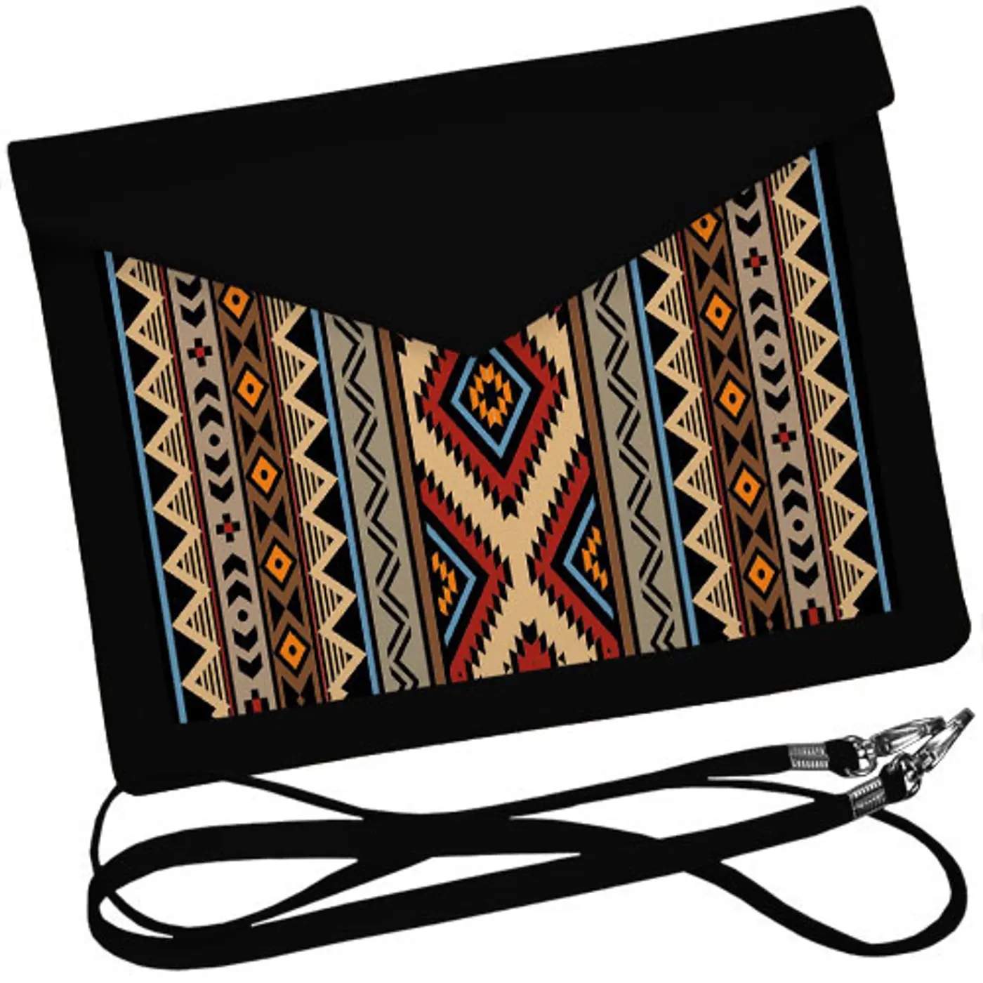 Dámský klutch konvert – elegantní sametová kabelka s potiskem Ornament - fotografie 1