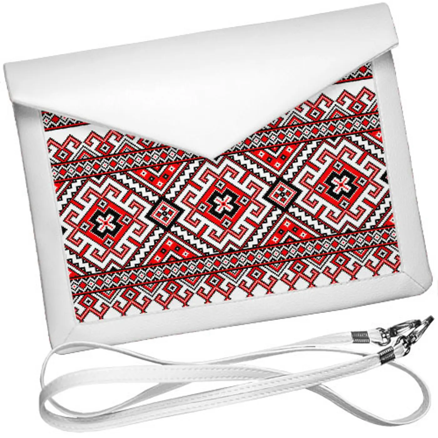 Dámský klutch konvert – elegantní sametová kabelka s potiskem Ornament  - fotografie 1