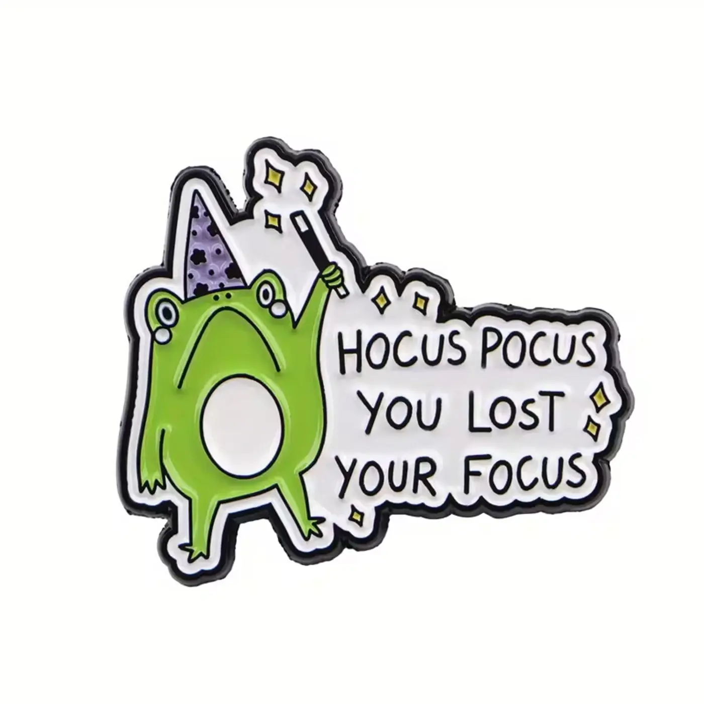 Funny Frog "You Lost Your Focus" – Smaltovaný odznak - fotografie 1