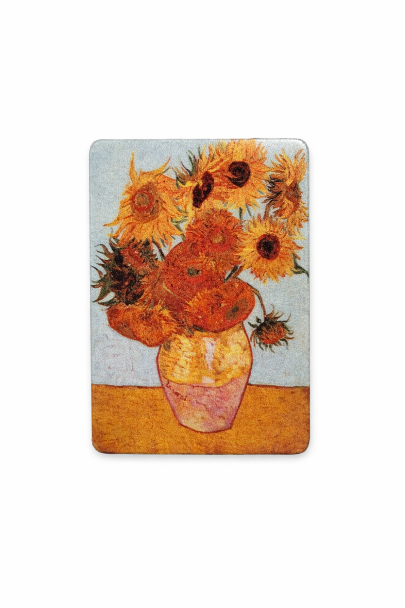 Dekorativní magnet 9 × 6 cm Slunečnice ve váze - fotografie 1