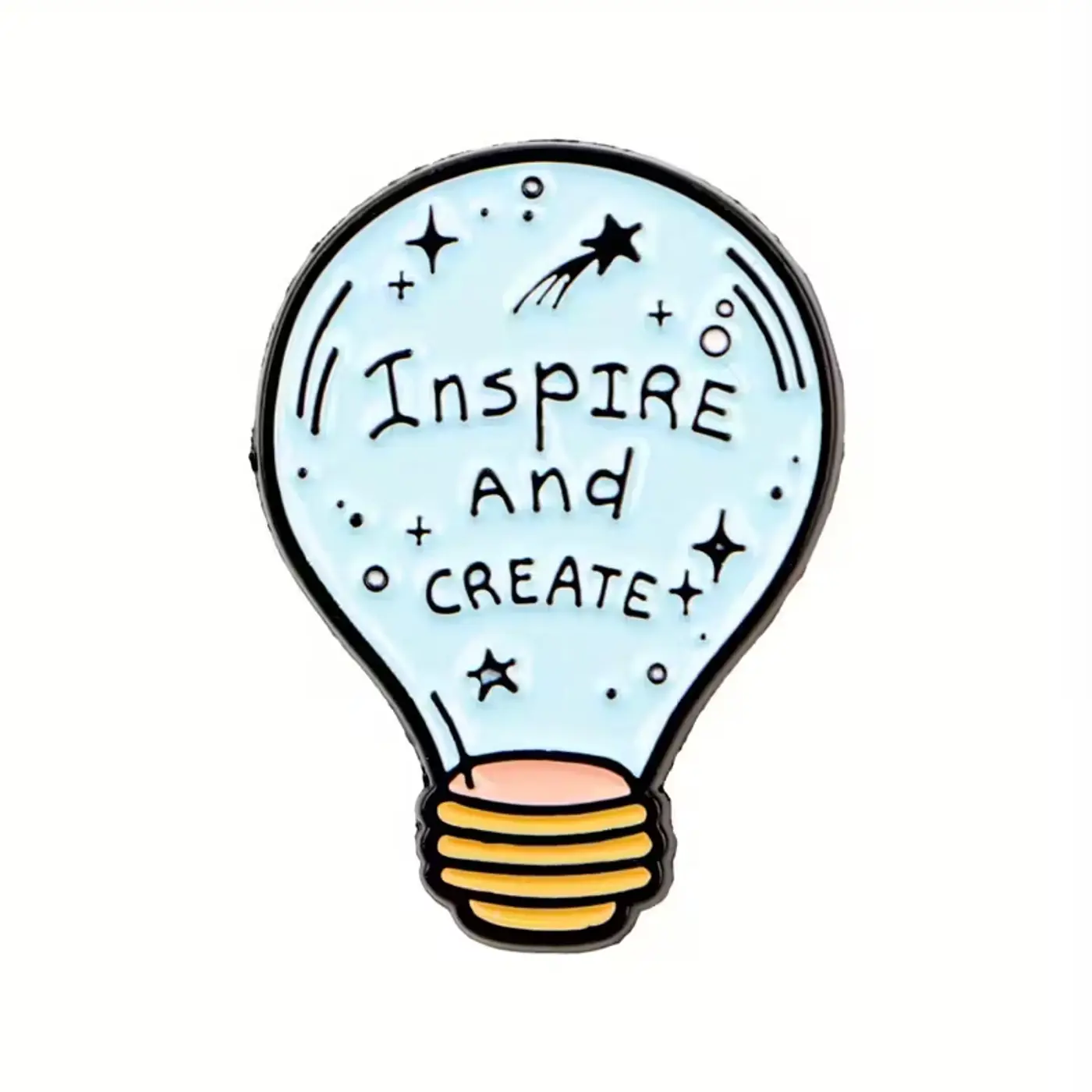 Smaltovaný pin „Inspire and Create“ - fotografie 1