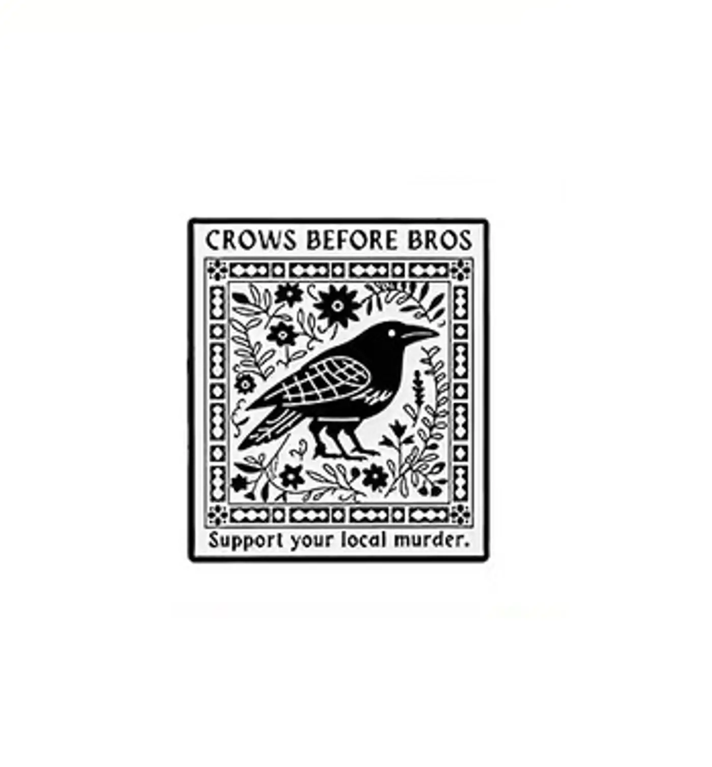 Pin – černá vrana  - fotografie 1