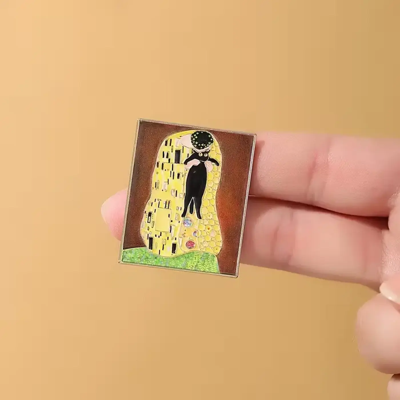 Pin – "polibek gustav klimt"  Černá kočka  - fotografie 3