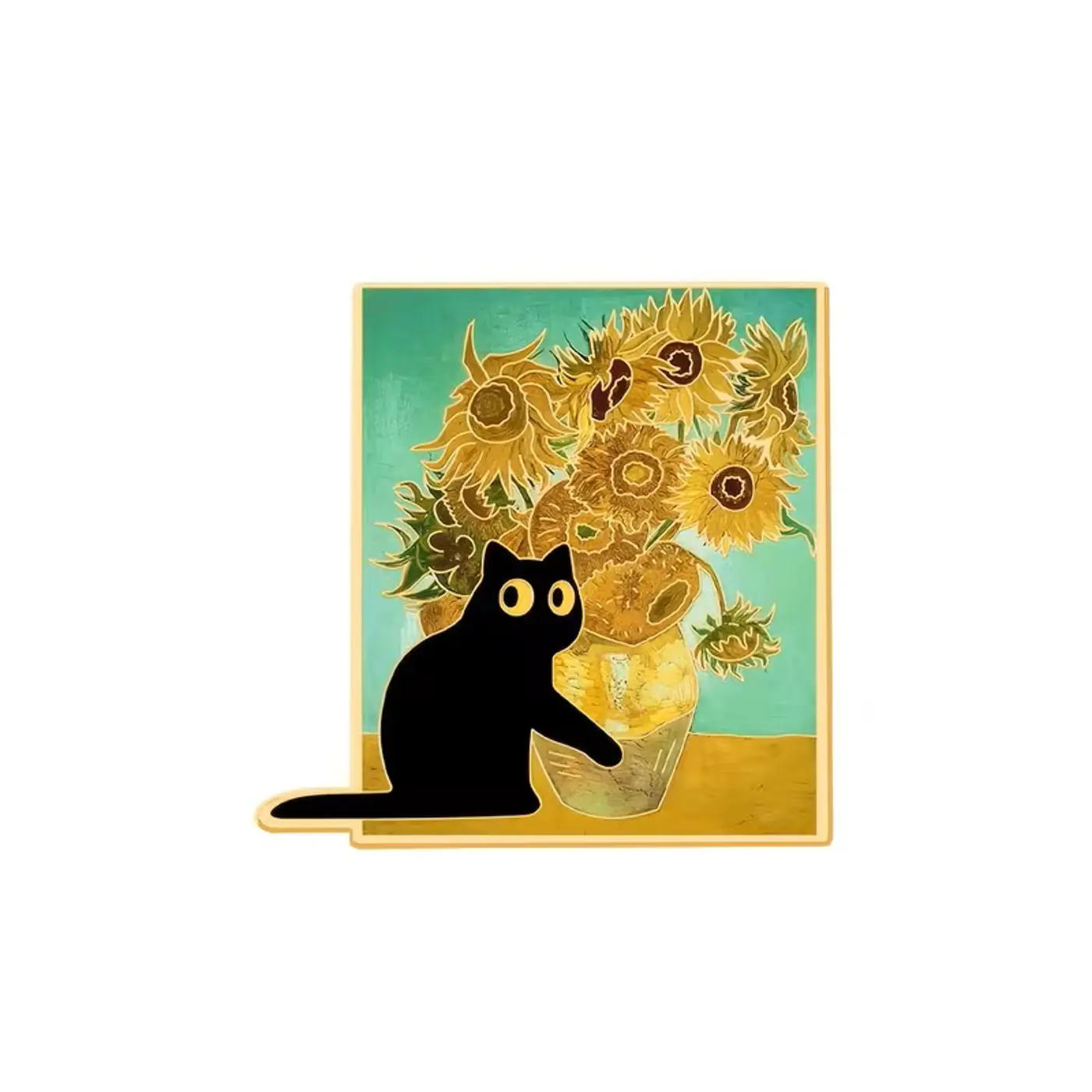 Pin – "van gogh slunečnice"  Černá kočka  - fotografie 1