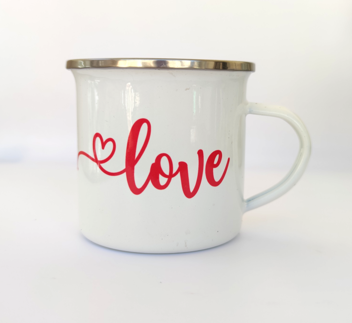 Smaltovaný hrnek Love  - fotografie 2
